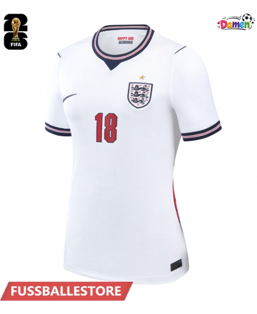 Günstige England Anthony Gordon #18 Heimtrikot Damen WM 2026 Kurzarm